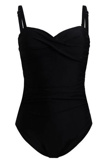 Black sale cupped swimsuit