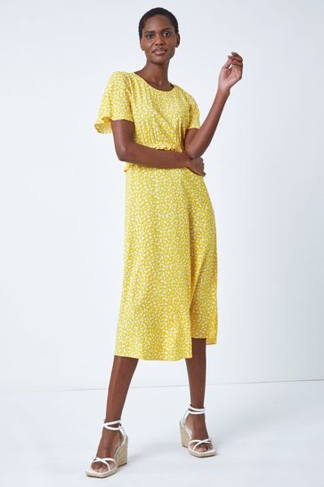 Roman yellow shop dress