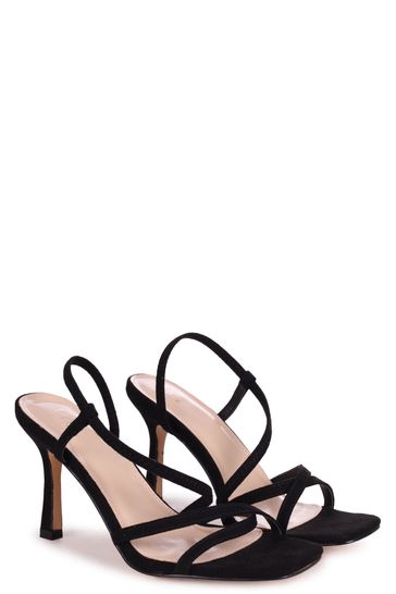 Black suede strappy sandals new arrivals
