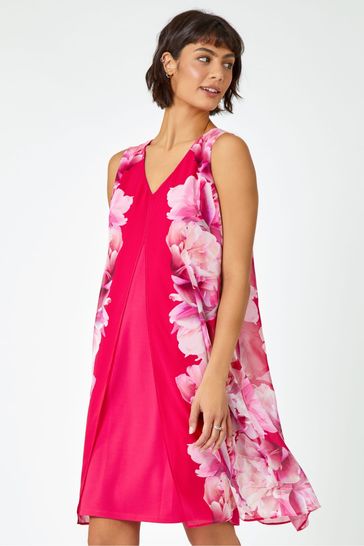 Chiffon overlay dress uk sales