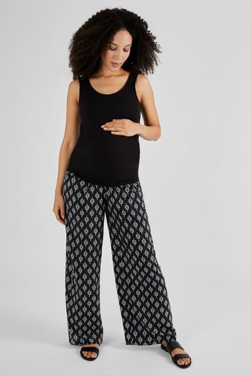 Maternity wide leg trousers uk discount