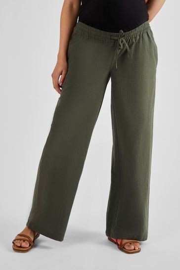 Buy JoJo Maman B b Linen Blend Maternity Trousers from the Laura