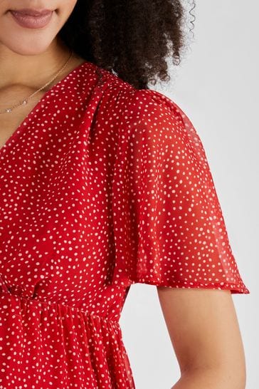 Maternity wrap on sale midi dress