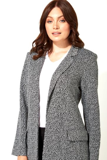 Grey longline sale blazer