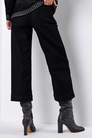 Dark sales denim culottes