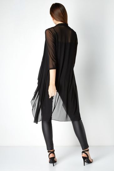 Long sheer 2025 kimono cardigan