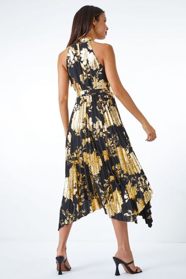 Msk sale pleated dress