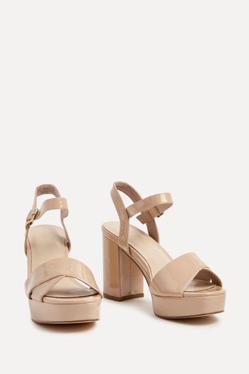 Cream platform heels discount