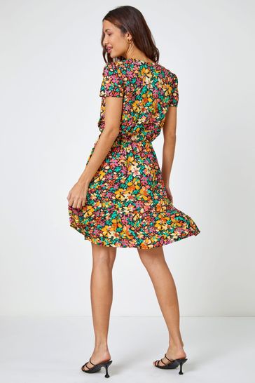 Ditsy print on sale skater dress
