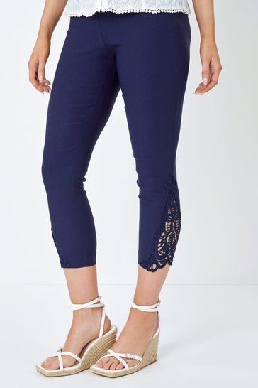 Next navy lace trousers 2025