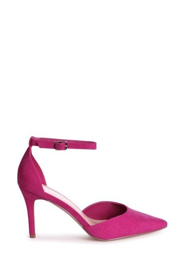 Pink ankle hotsell strap court shoes