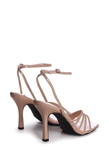 Cream peep toe sandals top