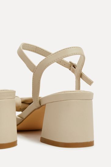 Cream heeled sandals uk deals