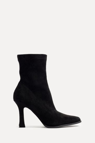 Buy Linzi Noelle Square Toe Heeled Sock Boots from the Laura Ashley online shop