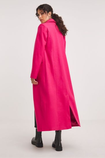 Pink crombie on sale coat