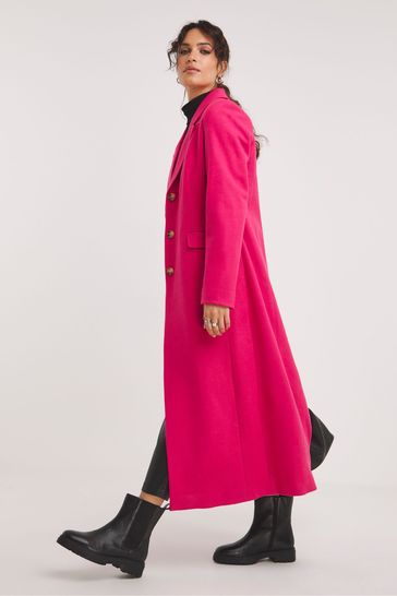 Pink hotsell crombie coat