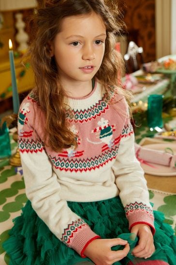 Boden girls deals christmas jumper