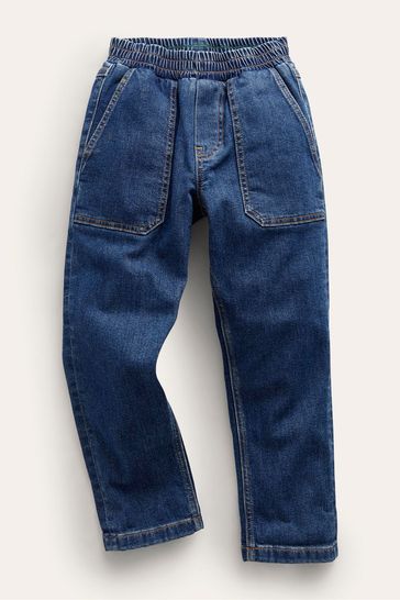 Boden Blue Pull-On Denim Jeans