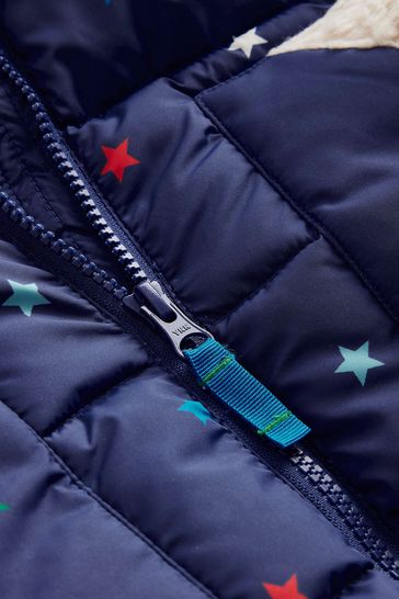 Buy Boden Blue Borg Detail Padded Jacket from Next USA