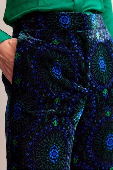 Buy Boden Blue Westbourne Velvet Trousers from Next Denmark