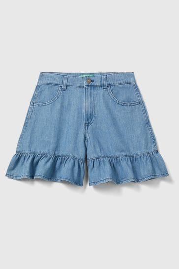 Pantalones cortos azules para niñas de Benetton