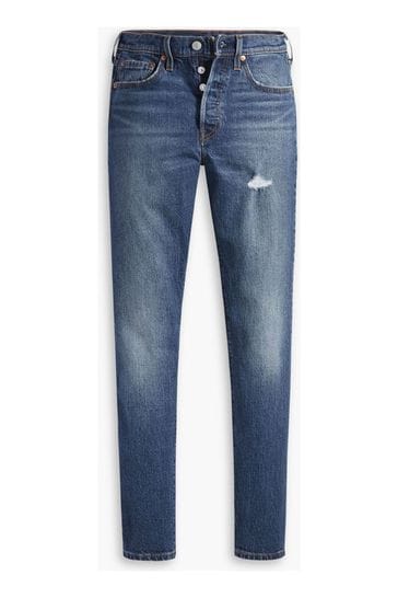 Levi's 501 customized skinny jeans clearance