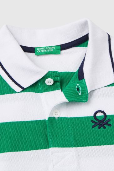 Boys green polo shirt store