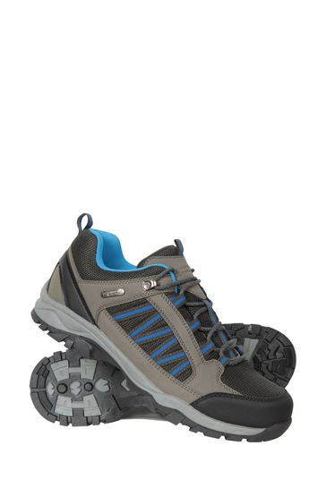 Mountain Warehouse Grey Mens Path Waterproof Walking Shoes