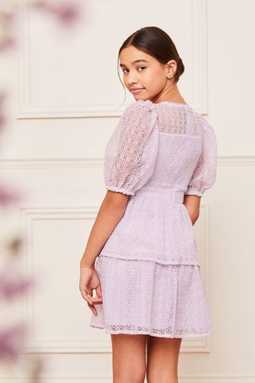 Lipsy lilac sales lace dress