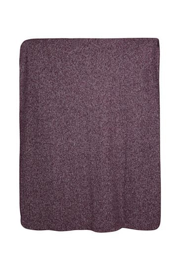 Mountain Warehouse Purple Double Fleece Melange Blanket