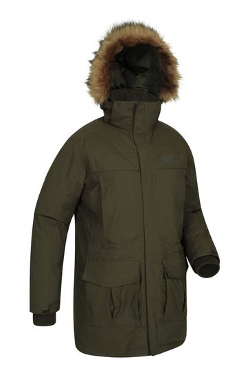 Buy Mountain Warehouse Green Mens Antarctic Extreme Waterproof Down Jacket from Next Czech Republic