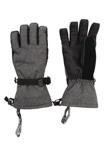 Mountain Warehouse Black Mens Lodge Ski Gloves
