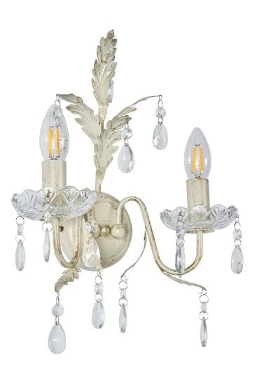 BHS Gold/Cream Paisley Wall Light