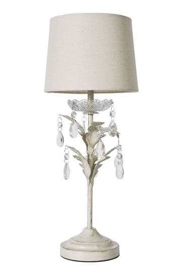 BHS Gold/Cream Paisley Table Lamp