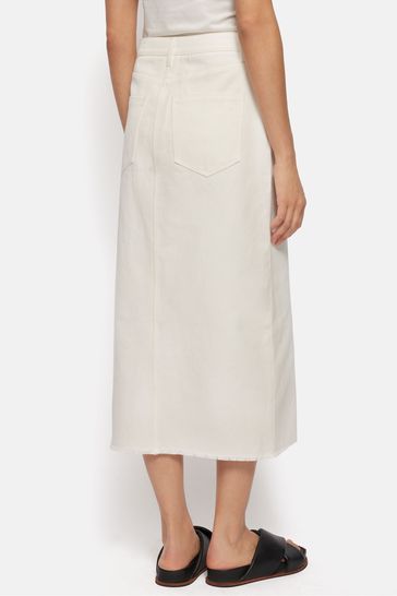 Buy Jigsaw Natural 100 Cotton Denim Maxi Skirt from Next Poland