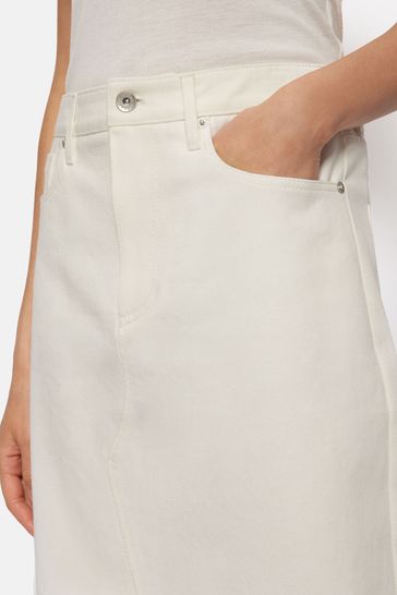 Buy Jigsaw Natural 100 Cotton Denim Maxi Skirt from Next Poland