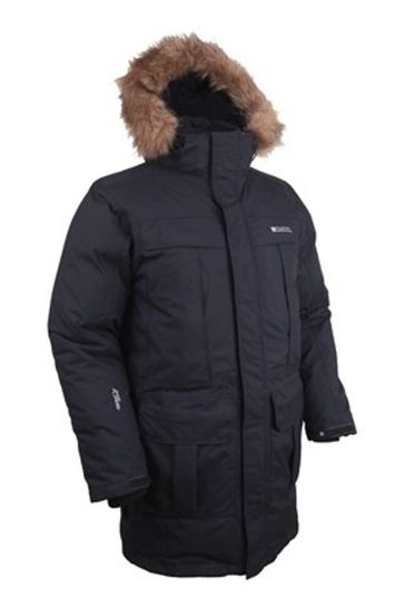 Mountain Warehouse Grey Mens Antarctic Extreme Waterproof Down Jacket