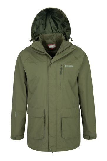 Buy Mountain Warehouse Green Glacier II Mens Extreme Waterproof Long Jacket from Next Slovenia