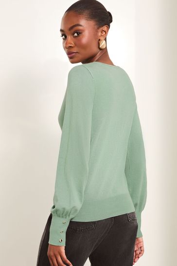 Petite green sweater store