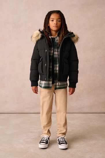 Buy Superdry Black Everest Bomber Coat from Next Saudi Arabia