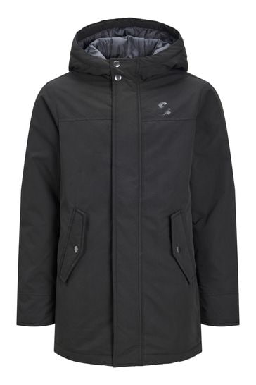 Black parka store jacket