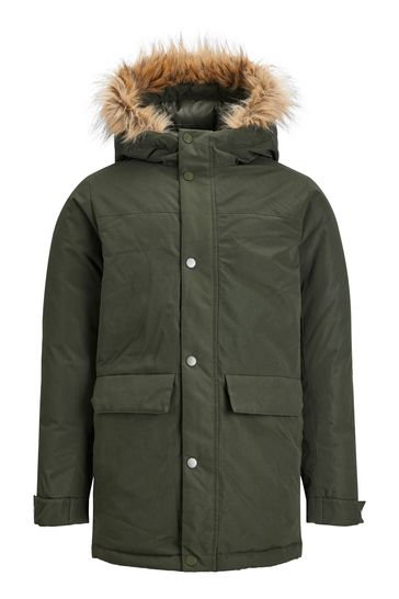 JACK & JONES Green Parka Jacket