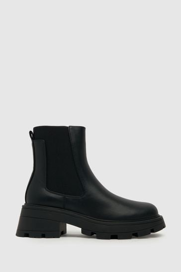 Schuh Adeline Chunky Chelsea Black Boots