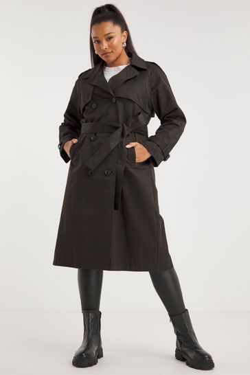 Black on sale trench vest