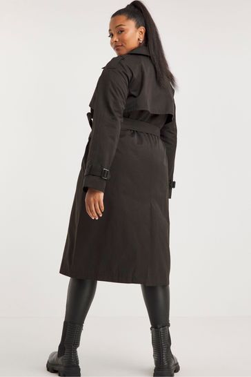 Black trench shop coat cheap