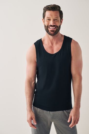 Black 5 Pack Signature Bamboo Vests