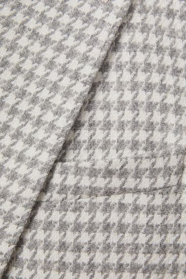 Buy Reiss Soft Grey Nite Slim Fit Wool Blend Single Breasted