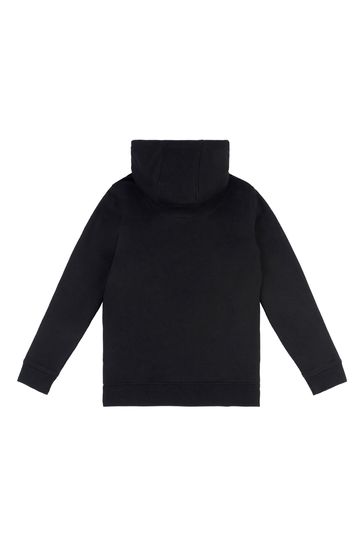 Boys plain black store hoodie