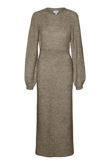 Buy VERO MODA Grey Long Sleeve Tie Waist Jumper Dress from Next