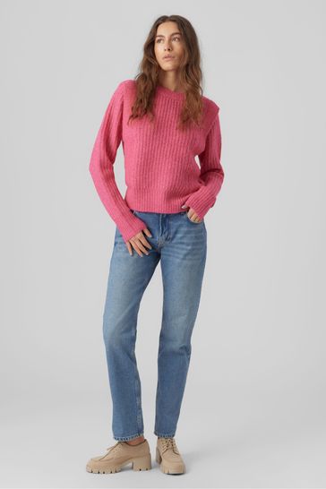 Vero moda pink jumper sale